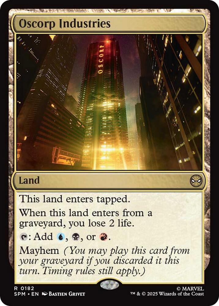 Oscorp Industries 182 (Marvel's Spider-Man)  - Foil | Good Games Cannington
