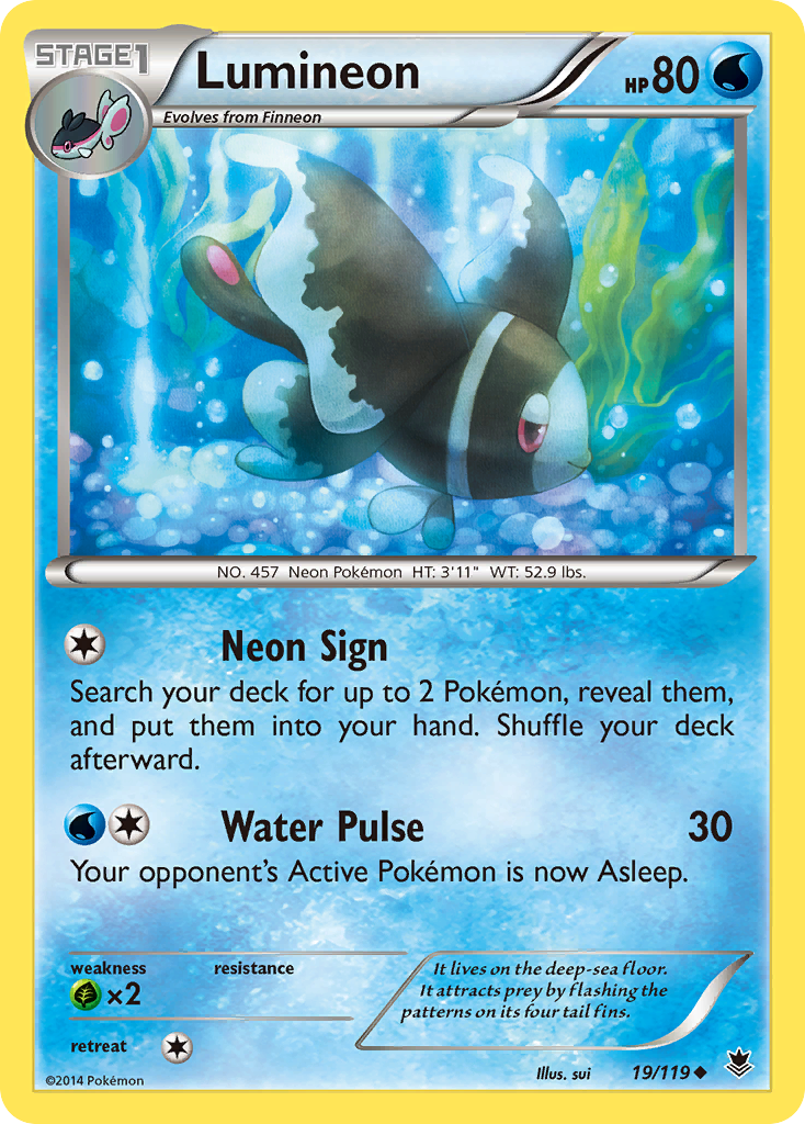 Lumineon (19/119) [XY: Phantom Forces] | Good Games Cannington