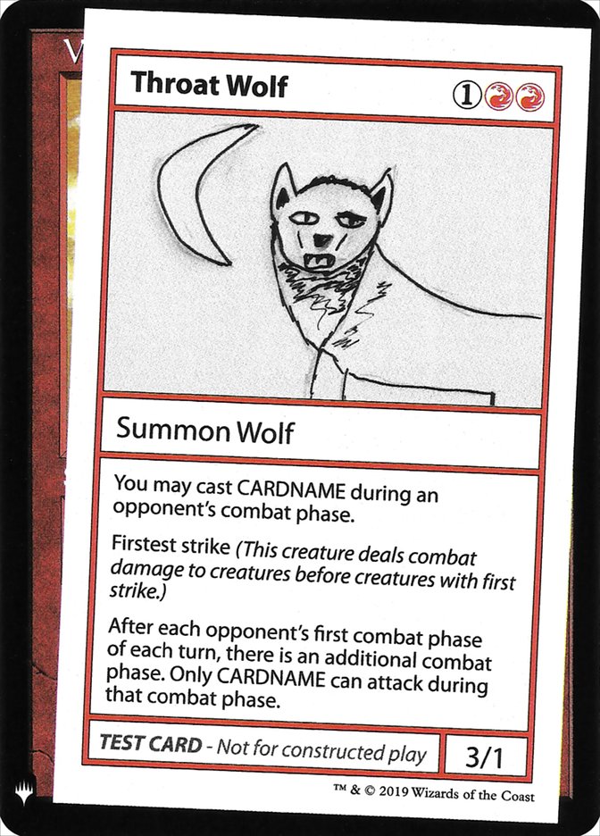 Throat Wolf [Mystery Booster Playtest Cards] | Good Games Cannington