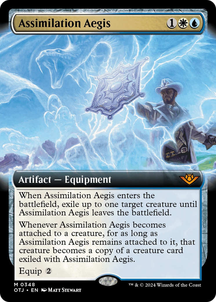 Assimilation Aegis (Extended Art) [Outlaws of Thunder Junction] | Good Games Cannington