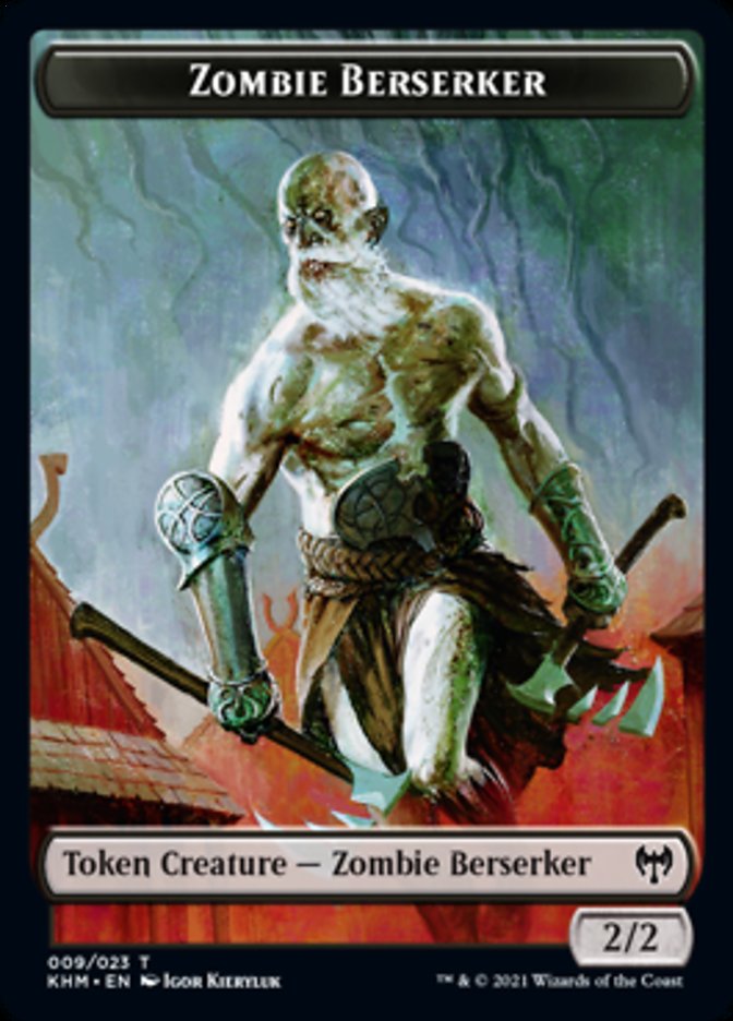 Zombie Berserker Token [Kaldheim Tokens] | Good Games Cannington