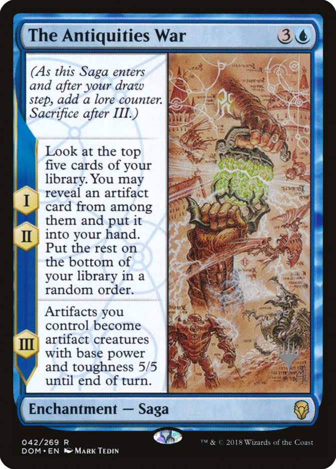 The Antiquities War (Promo Pack) [Dominaria Promos] | Good Games Cannington