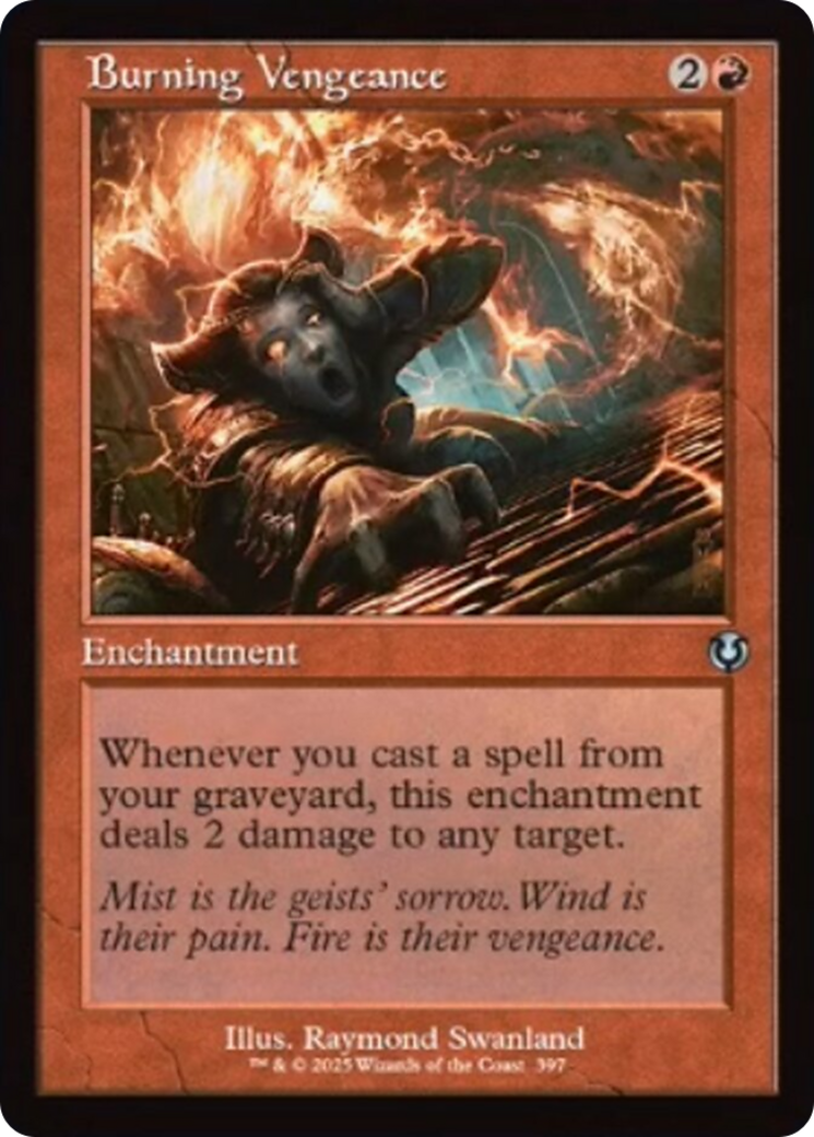 Burning Vengeance (Retro Frame) [Innistrad Remastered] | Good Games Cannington