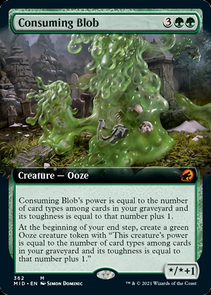 Consuming Blob (Extended Art) [Innistrad: Midnight Hunt] | Good Games Cannington