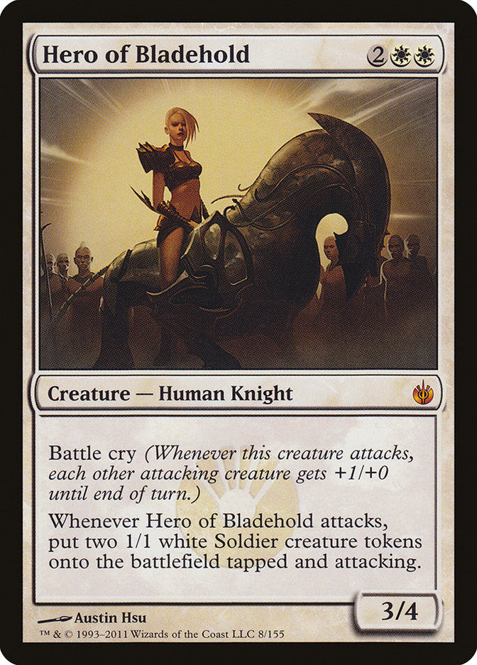 Hero of Bladehold (Oversized) [Oversize Cards] | Good Games Cannington