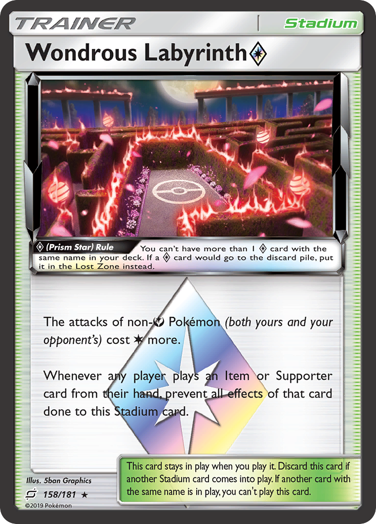 Wondrous Labyrinth (158/181) (Prism Star) [Sun & Moon: Team Up] | Good Games Cannington
