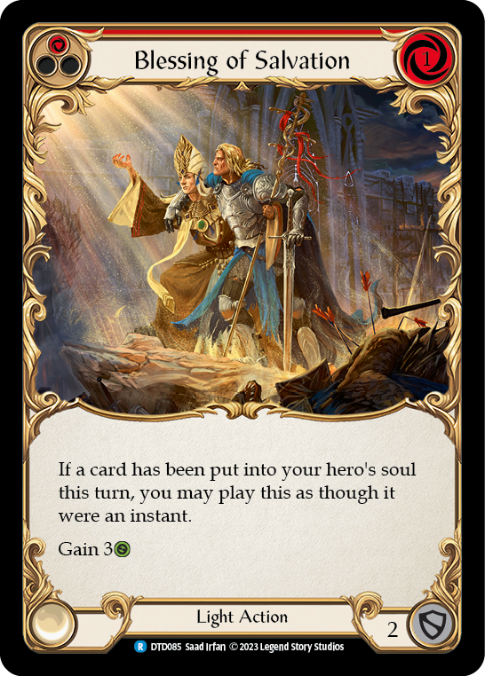Blessing of Salvation (Red) [DTD085] (Dusk Till Dawn) | Good Games Cannington