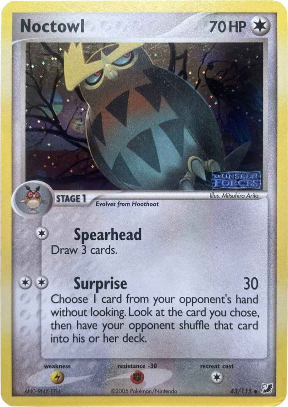 Noctowl (43/115) (Stamped) [EX: Unseen Forces] | Good Games Cannington