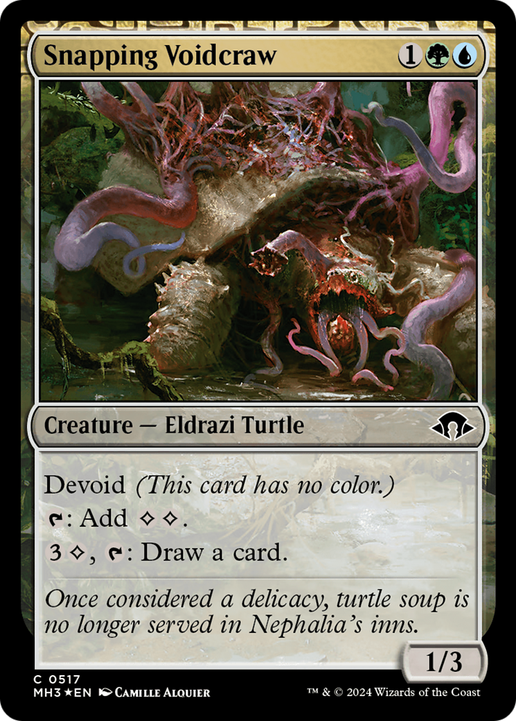 Snapping Voidcraw (Ripple Foil) [Modern Horizons 3] | Good Games Cannington