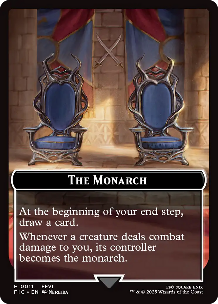 The Blackjack // The Monarch Double-Sided Token [FINAL FANTASY Commander Tokens] | Good Games Cannington