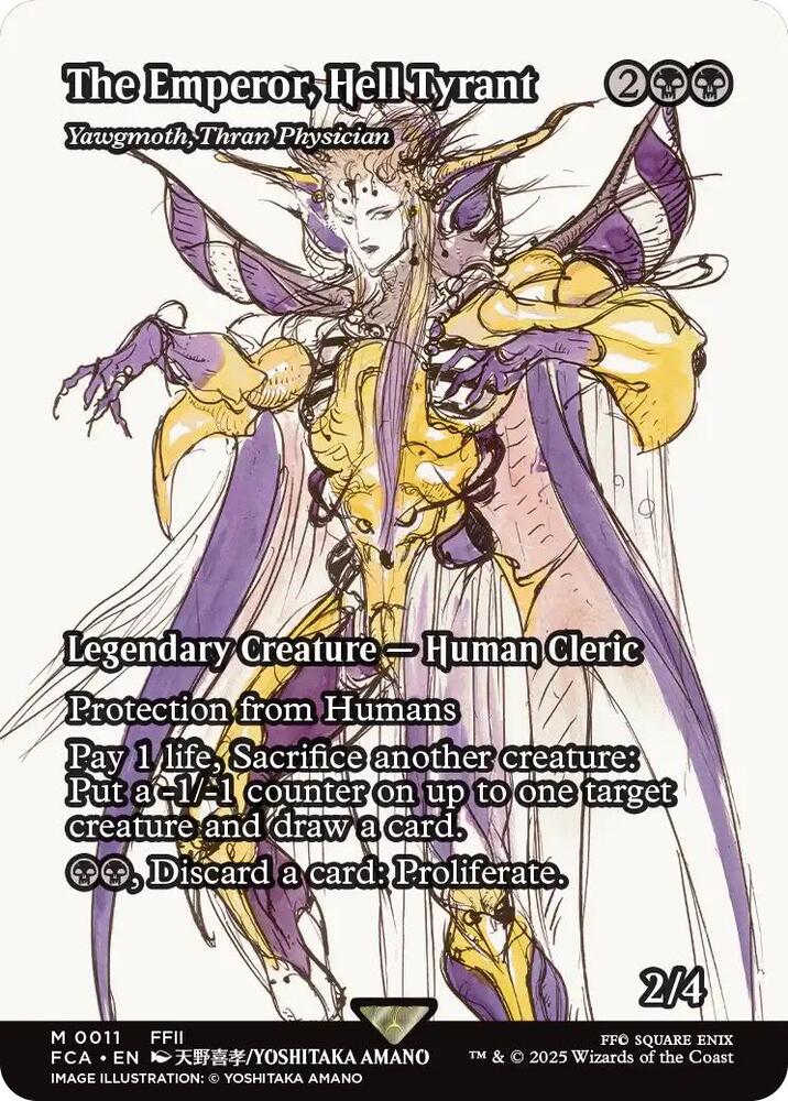 The Emperor, Hell Tyrant - Yawgmoth, Thran Physician (Showcase) [FINAL FANTASY : Through the Ages] | Good Games Cannington