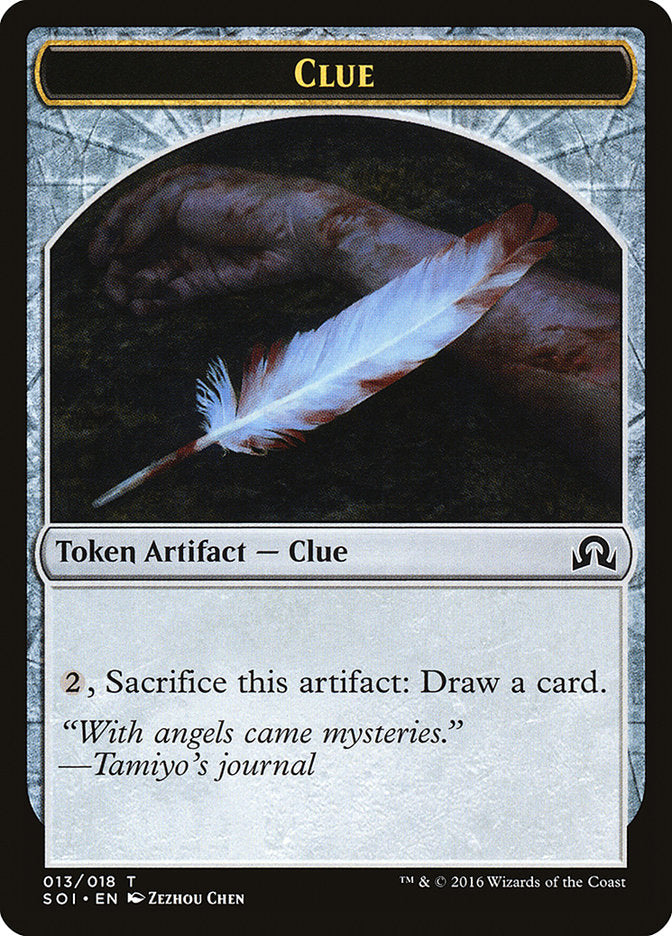 Clue Token (013/018) [Shadows over Innistrad Tokens] | Good Games Cannington