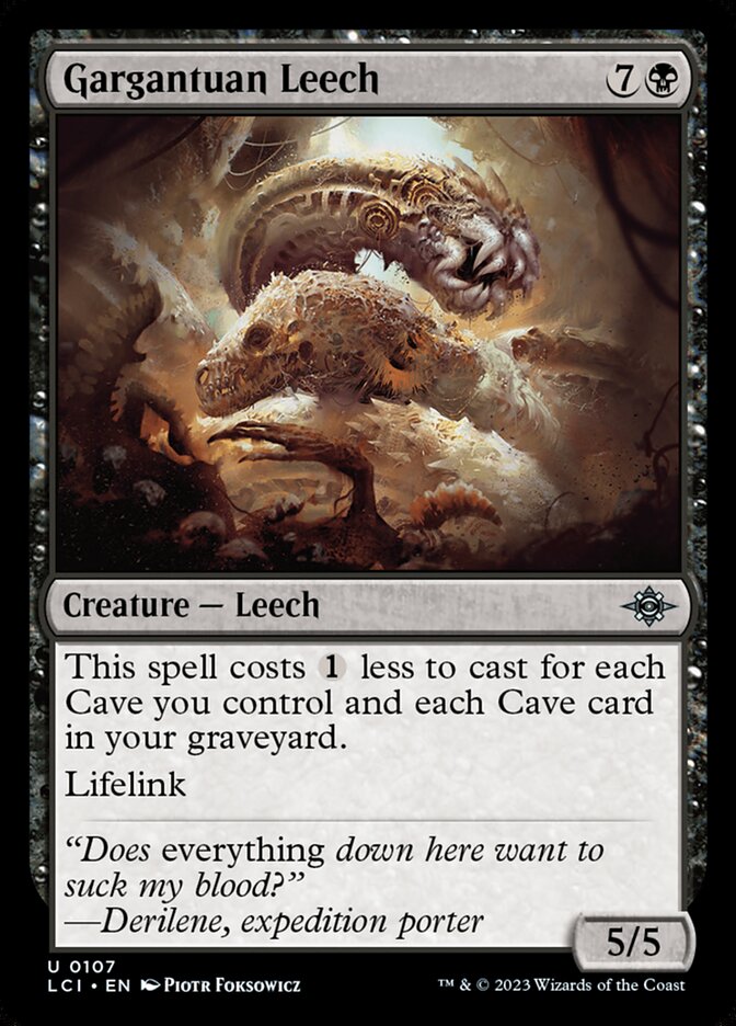 Gargantuan Leech 107/291 (The Lost Caverns of Ixalan)  | Good Games Cannington