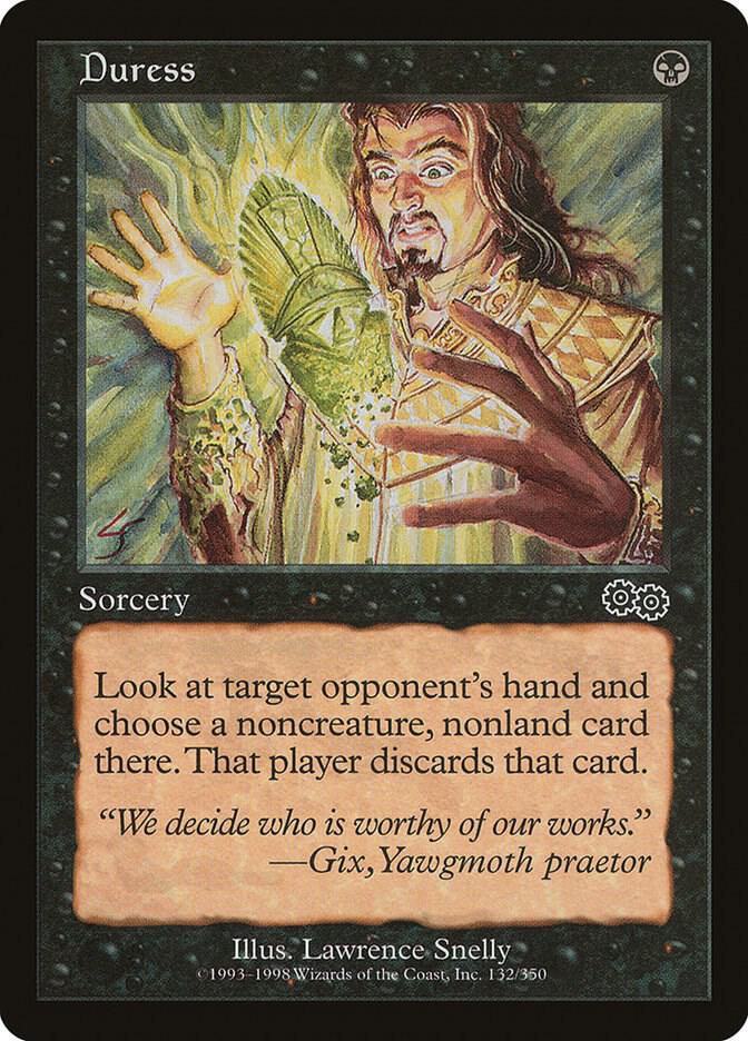 Duress 132 (Urza's Saga)  | Good Games Cannington