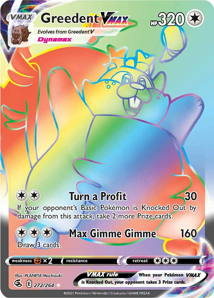 Greedent VMAX (272/264) [Sword & Shield: Fusion Strike] | Good Games Cannington