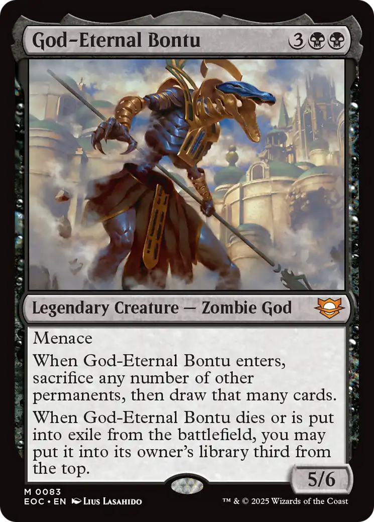 God-Eternal Bontu [Edge of Eternities Commander] | Good Games Cannington