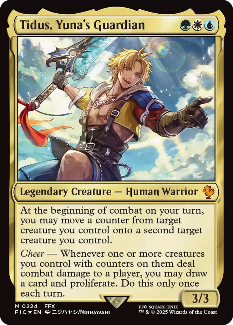 Tidus, Yuna's Guardian (Surge Foil) [FINAL FANTASY Commander] | Good Games Cannington
