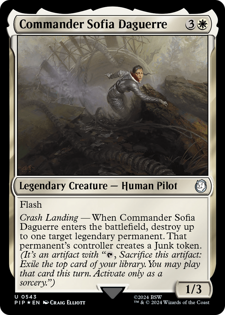 Commander Sofia Daguerre (Surge Foil) [Fallout] | Good Games Cannington
