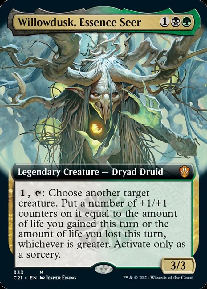 Willowdusk, Essence Seer (Extended Art) [Commander 2021] | Good Games Cannington