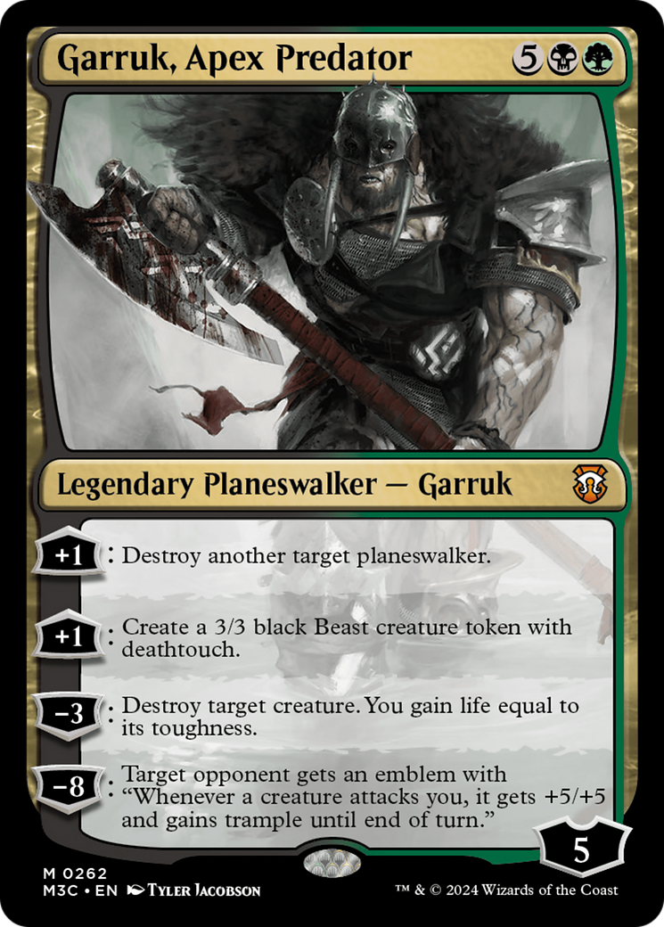 Garruk, Apex Predator (Ripple Foil) [Modern Horizons 3 Commander] | Good Games Cannington