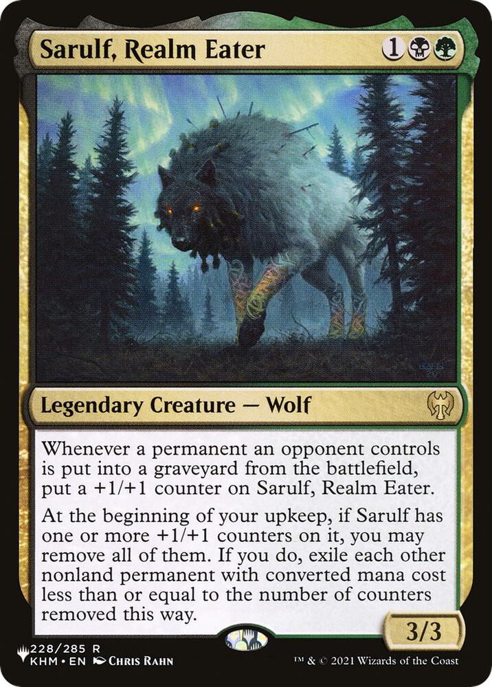 Sarulf Realm Eater 228/285 (The List Reprints)  | Good Games Cannington