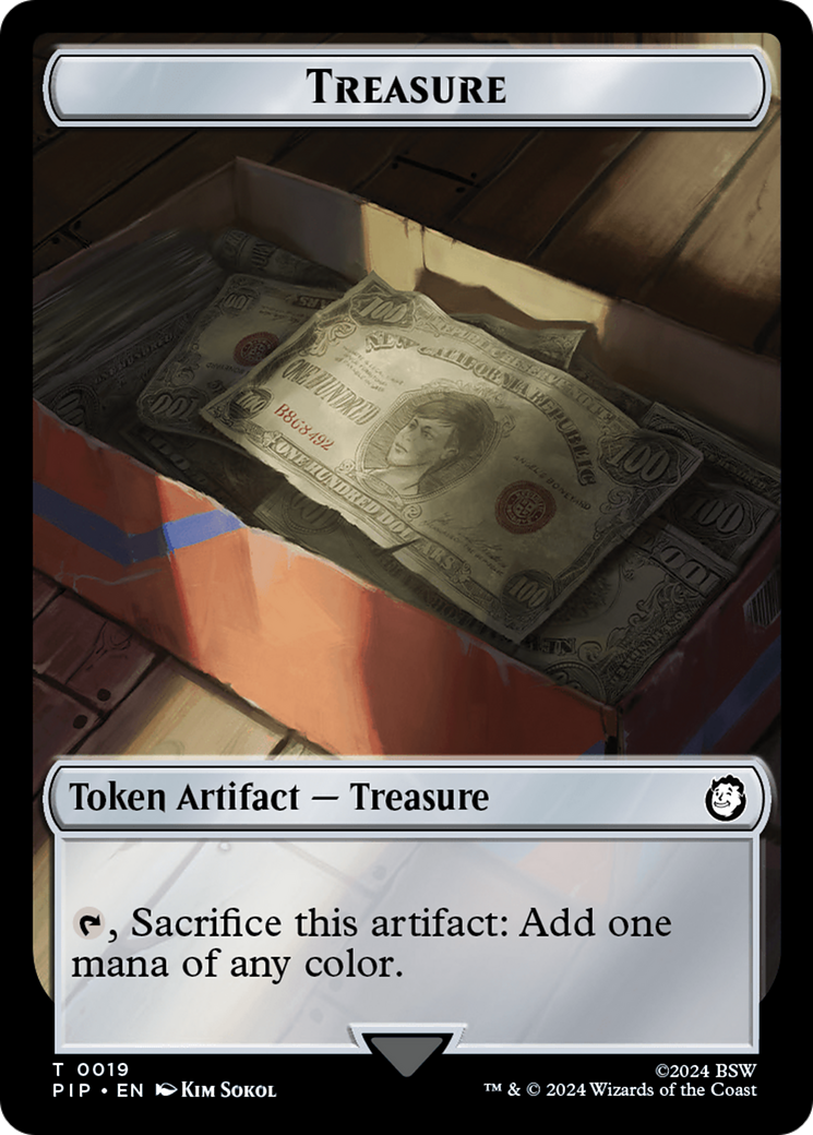 Copy // Treasure (019) Double-Sided Token [Fallout Tokens] | Good Games Cannington