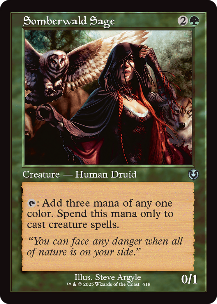 Somberwald Sage (Retro Frame) [Innistrad Remastered] | Good Games Cannington