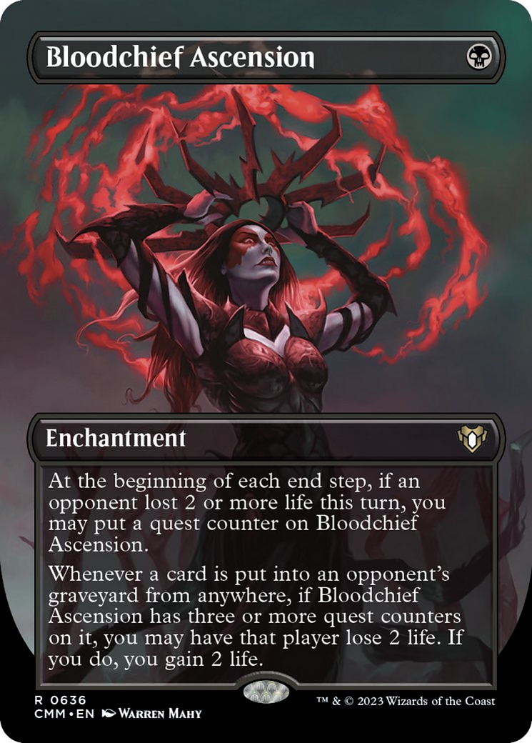 Bloodchief Ascension (Borderless Alternate Art) [Commander Masters] | Good Games Cannington