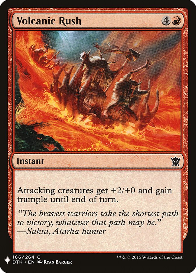 Volcanic Rush [Mystery Booster] | Good Games Cannington
