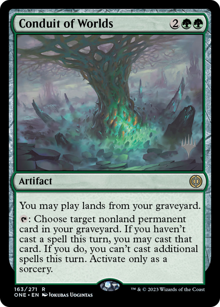 Conduit of Worlds (Promo Pack) [Phyrexia: All Will Be One Promos] | Good Games Cannington