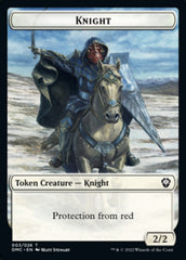 Saproling // Knight Double-Sided Token [Dominaria United Tokens] | Good Games Cannington
