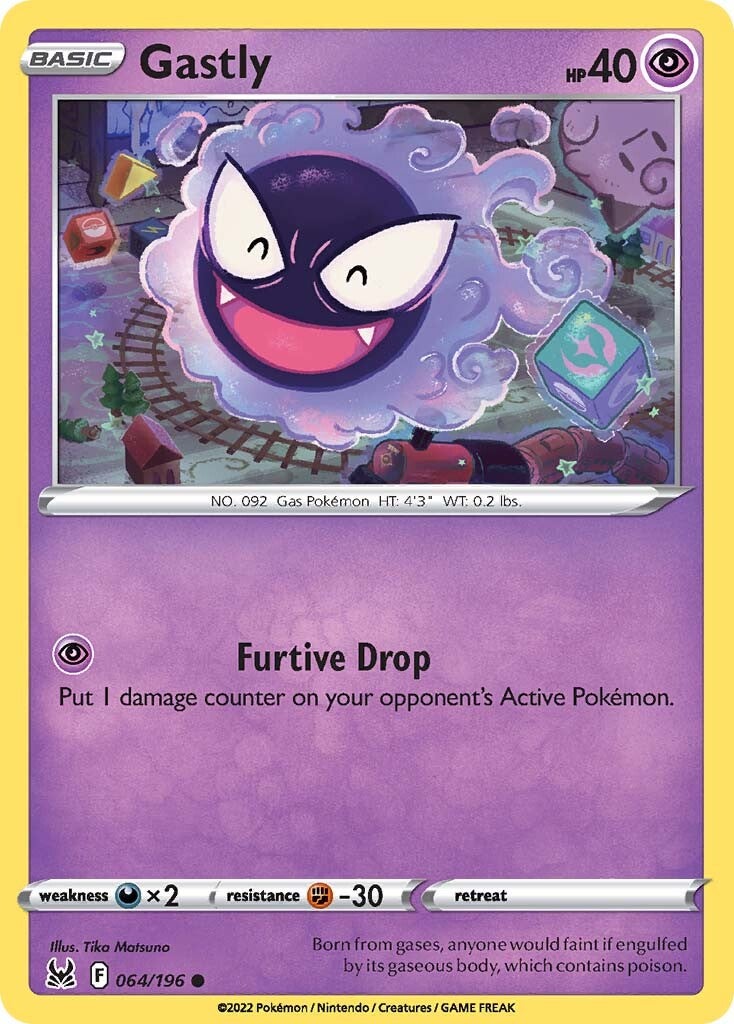 Gastly (064/196) [Sword & Shield: Lost Origin] | Good Games Cannington