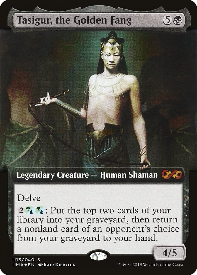 Tasigur, the Golden Fang (Topper) [Ultimate Masters Box Topper] | Good Games Cannington