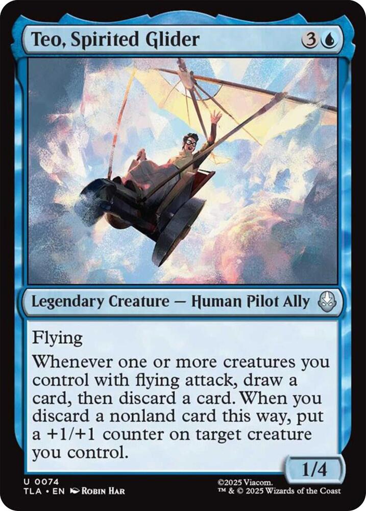 Teo Spirited Glider 74 (Avatar: The Last Airbender)  - Foil | Good Games Cannington