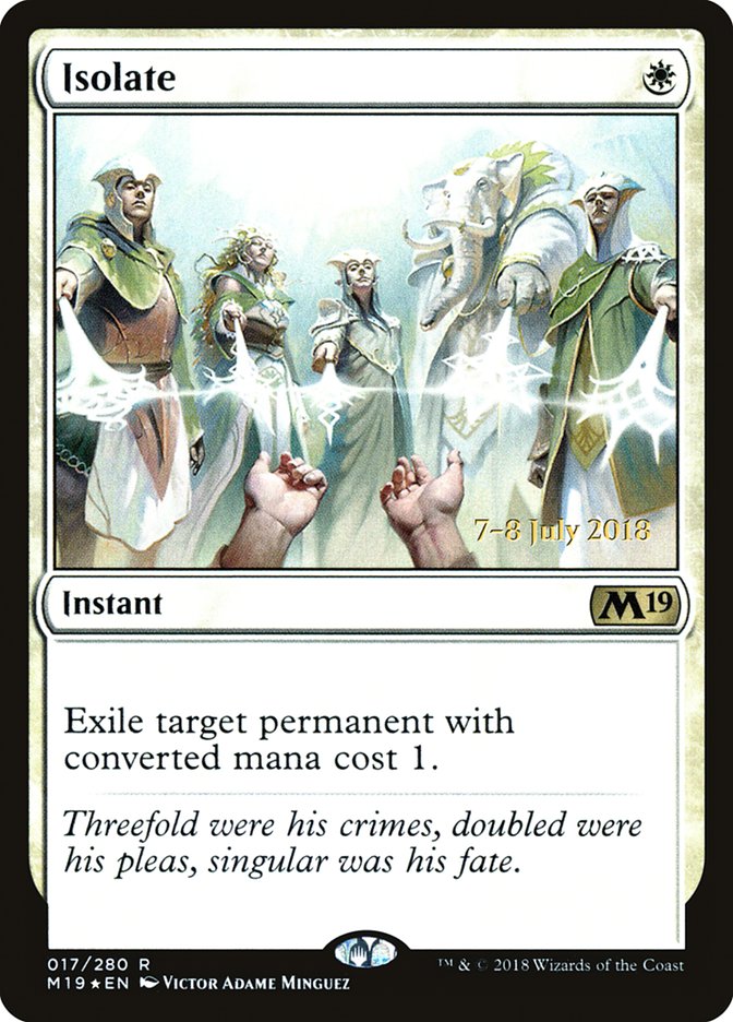 Isolate [Core Set 2019 Prerelease Promos] | Good Games Cannington