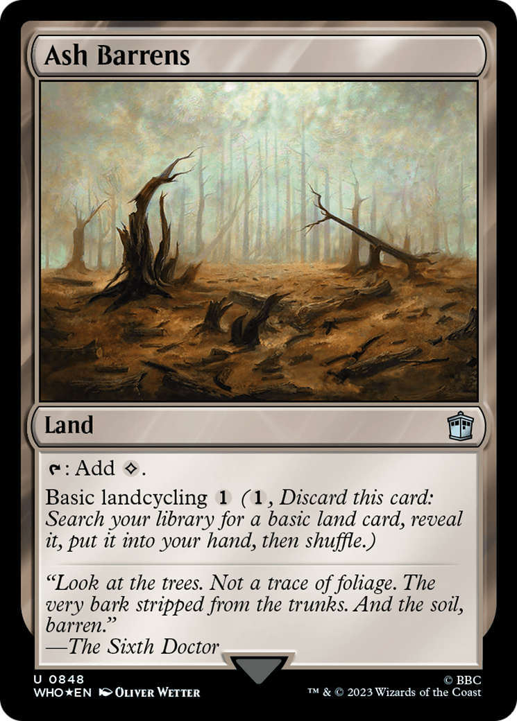 Ash Barrens (Surge Foil) [Doctor Who] | Good Games Cannington