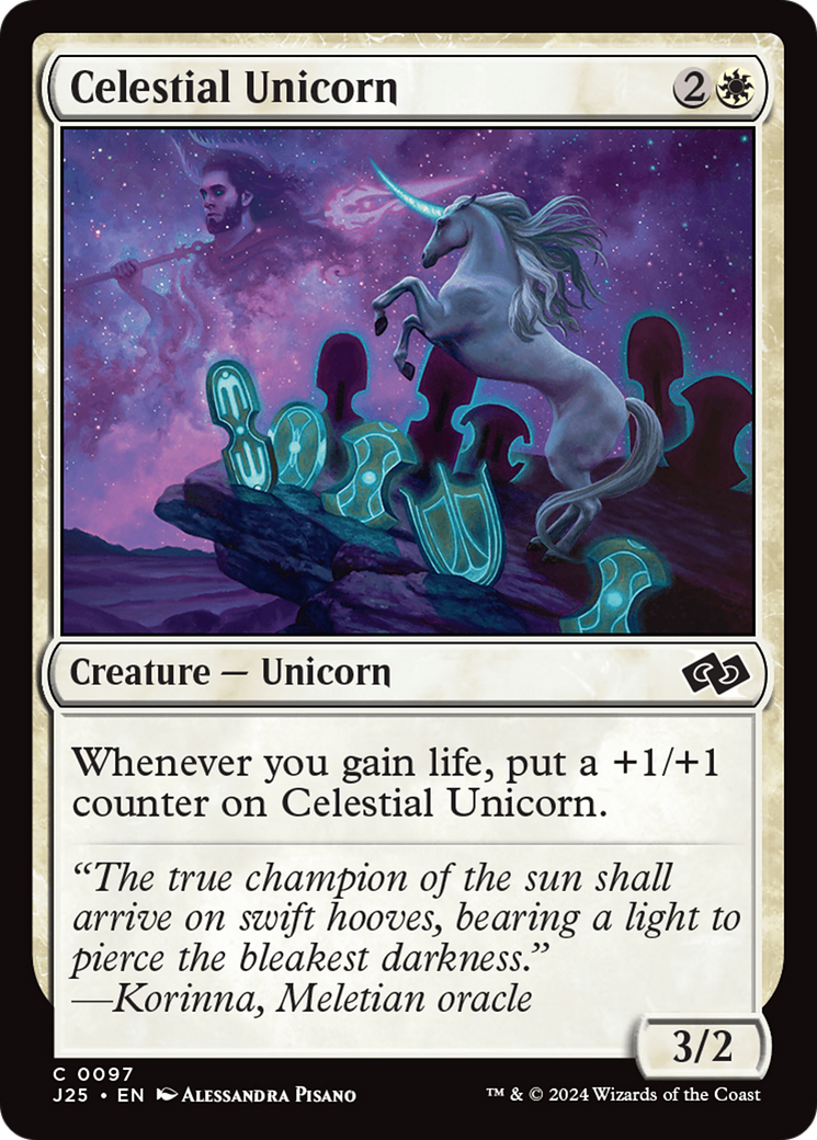 Celestial Unicorn [Foundations Jumpstart] | Good Games Cannington
