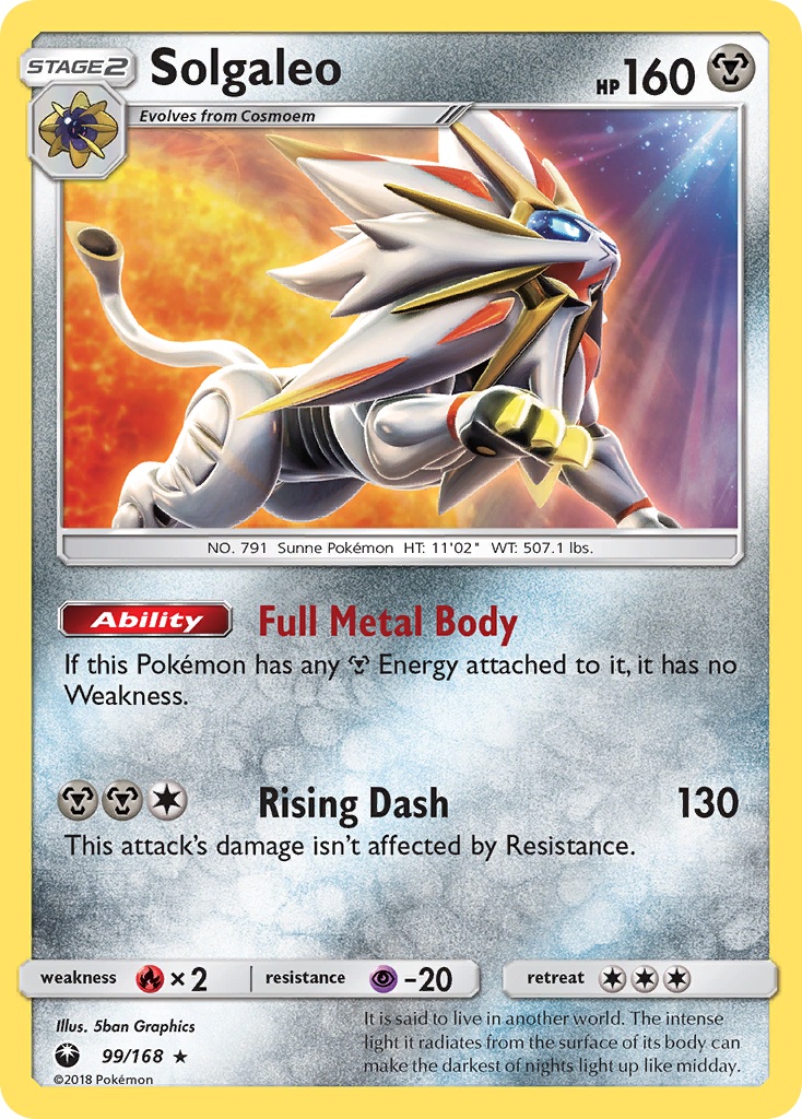 Solgaleo (99/168) [Sun & Moon: Celestial Storm] | Good Games Cannington