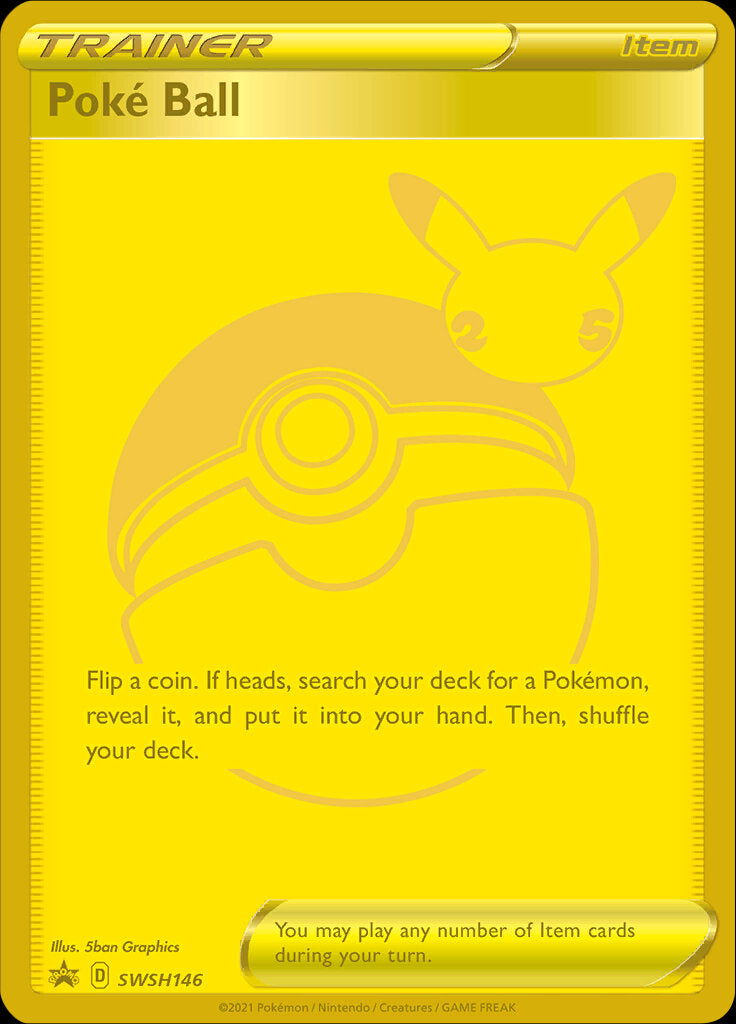 Poke Ball (SWSH146) (Celebrations) [Sword & Shield: Black Star Promos] | Good Games Cannington