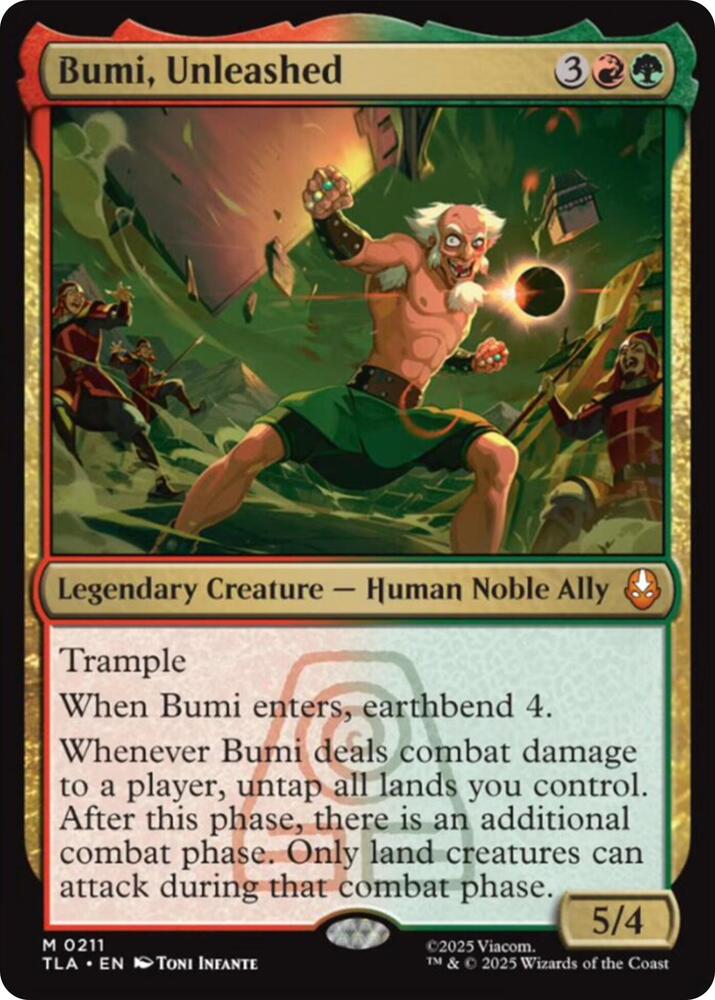 Bumi, Unleashed 211 (Avatar: The Last Airbender)  - Foil | Good Games Cannington