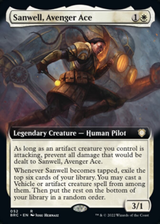 Sanwell, Avenger Ace (Extended Art) [The Brothers' War Commander] | Good Games Cannington