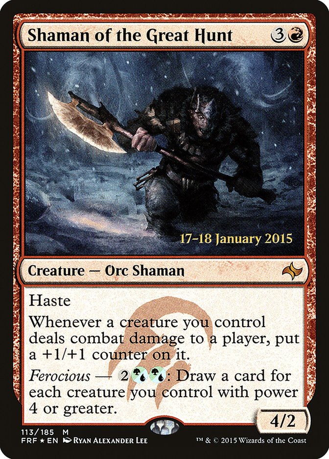 Shaman of the Great Hunt [Fate Reforged Prerelease Promos] | Good Games Cannington