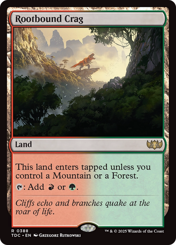 Rootbound Crag [Tarkir: Dragonstorm Commander] | Good Games Cannington