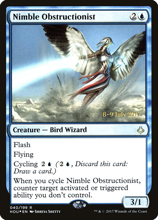 Nimble Obstructionist [Hour of Devastation Prerelease Promos] | Good Games Cannington