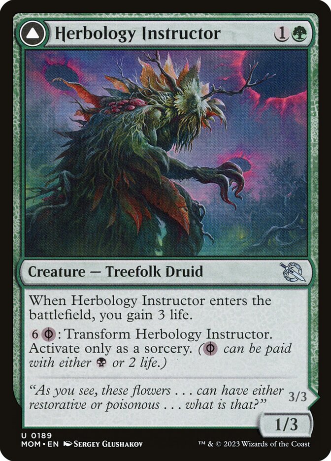 Herbology Instructor // Malady Invoker 189/291 (March of the Machine)  | Good Games Cannington