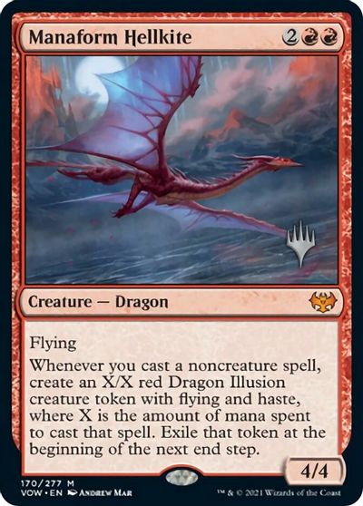 Manaform Hellkite (Promo Pack) [Innistrad: Crimson Vow Promos] | Good Games Cannington