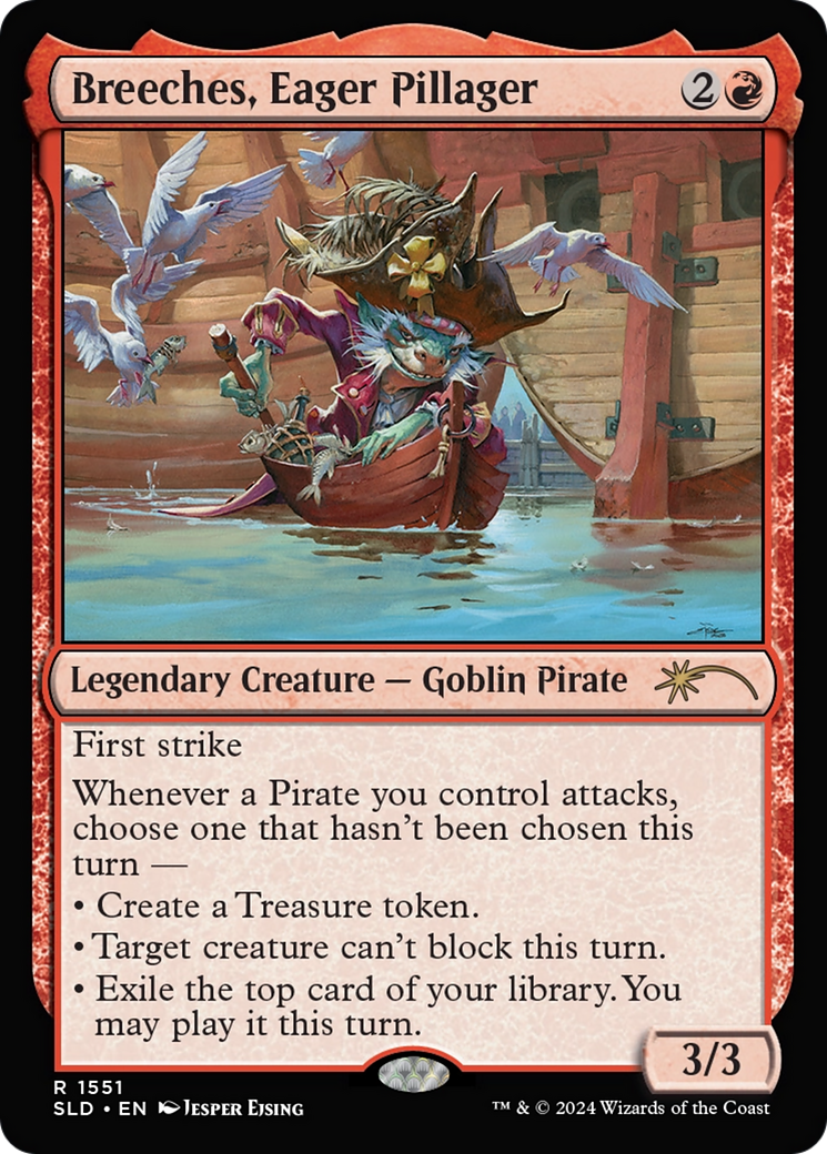 Breeches, Eager Pillager (Rainbow Foil) [Secret Lair Drop Series] | Good Games Cannington