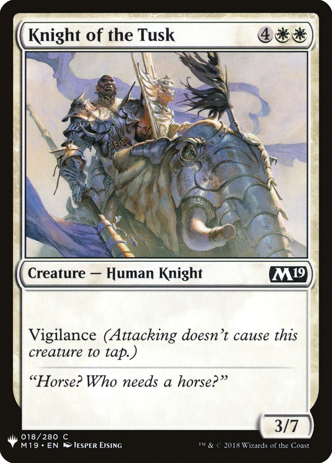 Knight of the Tusk [Mystery Booster] | Good Games Cannington