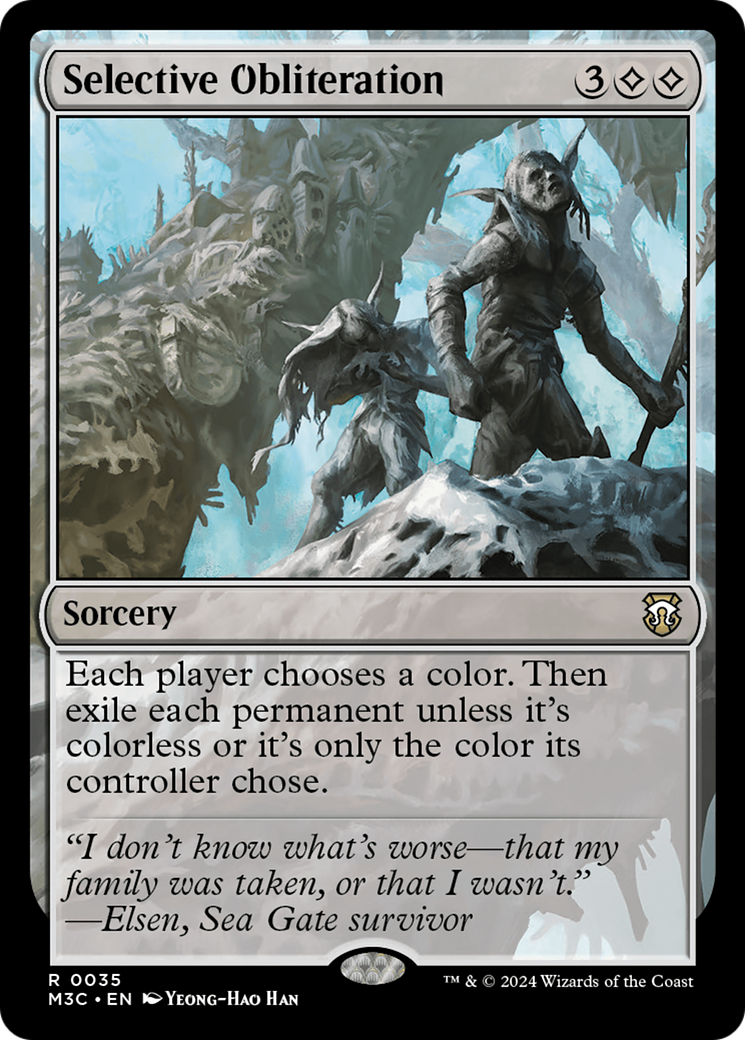 Selective Obliteration (Ripple Foil) [Modern Horizons 3 Commander] | Good Games Cannington