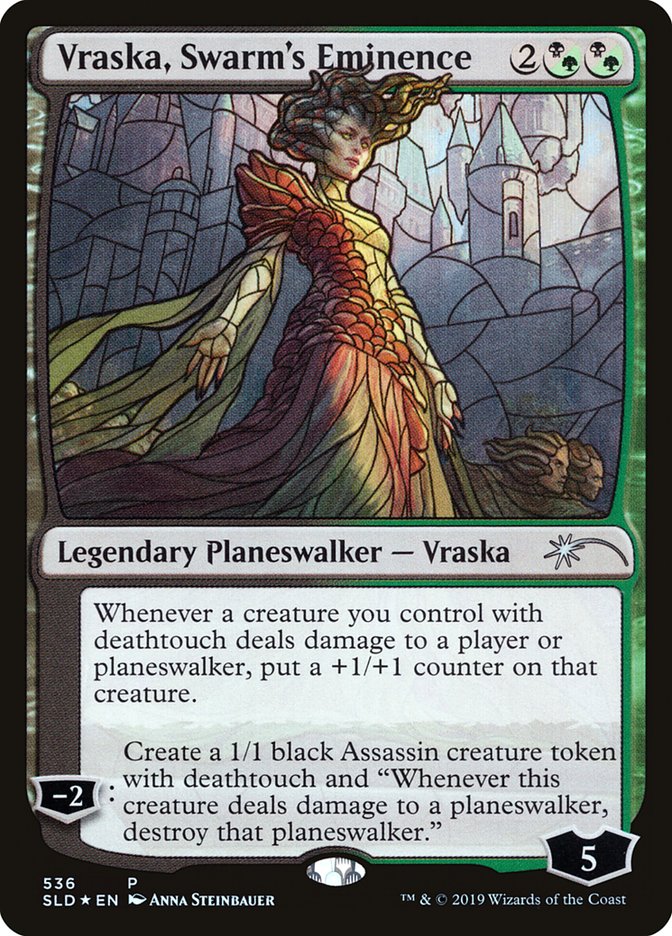 Vraska, Swarm's Eminence (Stained Glass) [Secret Lair Drop Promos] | Good Games Cannington